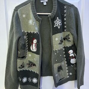 Croft & Barrow Heather Gray Knit Pullover